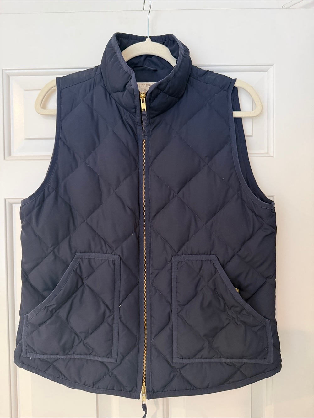 J. Crew Quilted Navy Excursion Vest M
